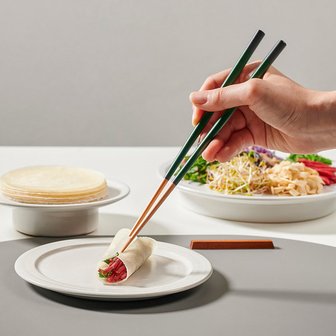 JAJU 컬러 스틱 우드 젓가락 4조 틸블루그레이 J70N903152200