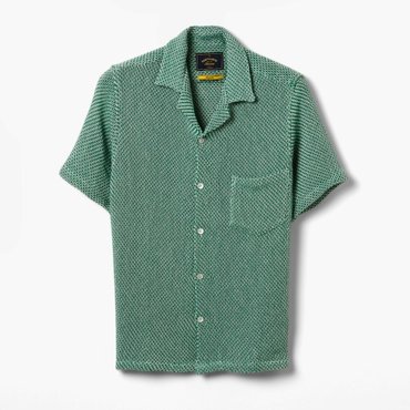 샌프란시스코마켓 /포루투기스 플란넬/AGORA KNIT SHIRT/남성 캐쥬얼 반팔 셔츠/ PFE1M40001