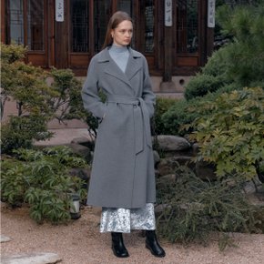 DEVA Minimal Cashmere Handmade Wool Coat_Gray