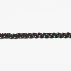 러스트 무드[TWISTED LEATHER BELT WITH TURQUOISE PEARLS]/트위스트 벨트 RUC2M80004