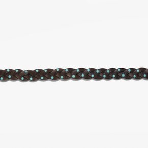 러스트 무드[TWISTED LEATHER BELT WITH TURQUOISE PEARLS]/트위스트 벨트 RUC2M80004