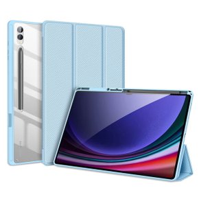 갤럭시탭 S10울트라 14.6 슬림 펜홀더 폴리오 케이스 투명 백커버 북커버 X920 X926