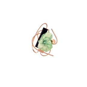 Dancing Objet - No.9 Green Agate Ring