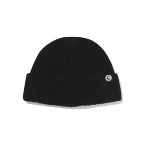 로고 라벨 램스울 숏비니 Black CO2504CA12BK
