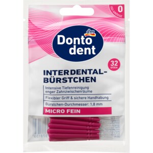  돈토덴트 Dontodent 치간 브러시 핑크 0.35mm ISO 0, 32개