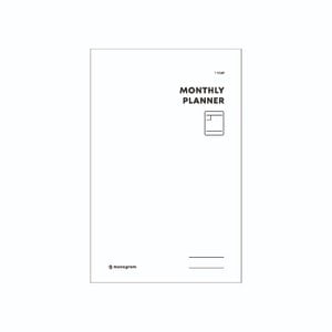  [꿈드림22]모노그램 monogram 먼슬리 플래너 monthly planner 1년 Pure White 2.5 MG-42