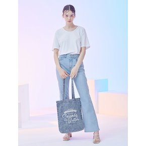 DENIM PRINT WASHING ECO BAG