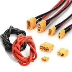 XT커넥터 및 실리콘 케이블 모음  XT30 XT60 XT90 10AWG 14AWG 16AWG