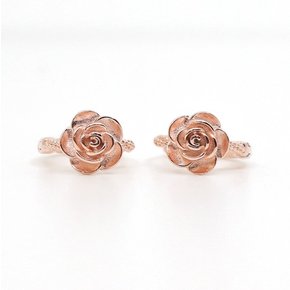 925Silver 민자 장미 원터치 귀걸이 OPHEE1701
