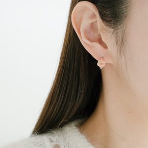 925Silver 민자 장미 원터치 귀걸이 OPHEE1701