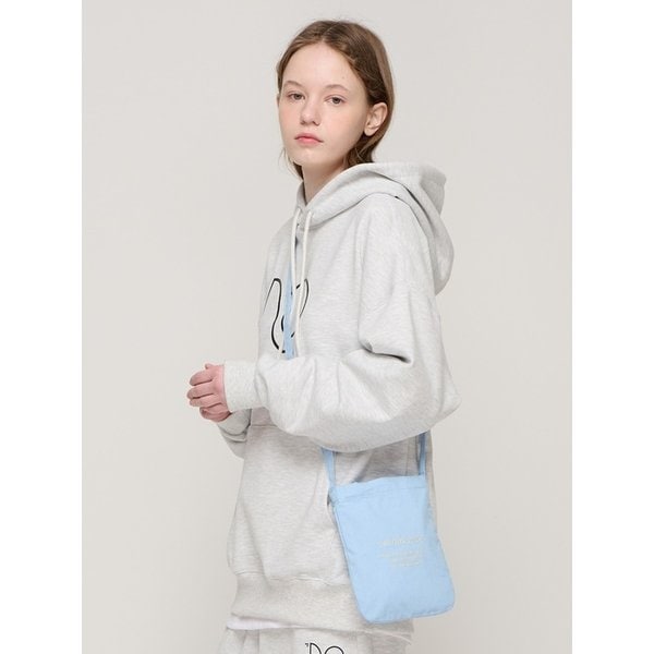 플랫 투 핸들 미니 토트 크로스백 (스카이블루)