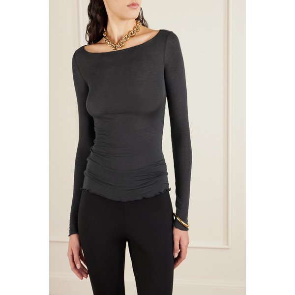 스킴스 보트넥 세미시어 모달 블렌드 탑 46376663162985793