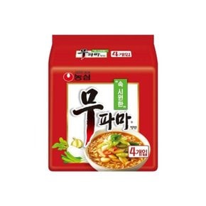 농심 무파마탕면 멀티팩 122g x 4봉지 / 봉지라면_