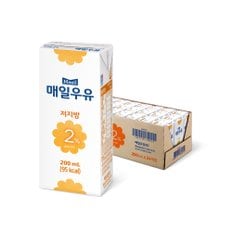 우유 멸균 저지방 2% 200ml 24팩