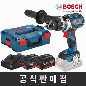 정품 GSB 18V-110 C 브러쉬리스 충전임팩트드릴드라이버 메탈척 5.0Ah세트 보쉬공구