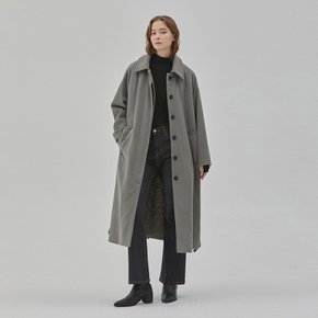 WOOL OVER FIT QUILTING LONG COAT KHAKI