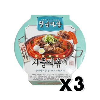  청년다방 차돌떡볶이 즉석간편조리 540g x 3개