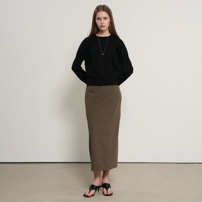 WOMAN 미니멀 H라인 롱스커트 [TAUPE] / WBE1L13505