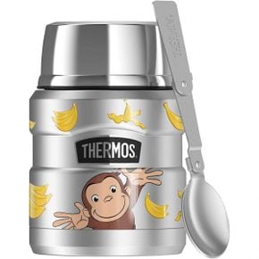 독일 써모스 보 도시락통 죽통 푸드자 Curious George Bananas Thermos Stainless King 스테인리