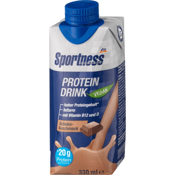 독일 디엠 Sportness 스포츠니스 비건 단백질음료 초코맛 330ml