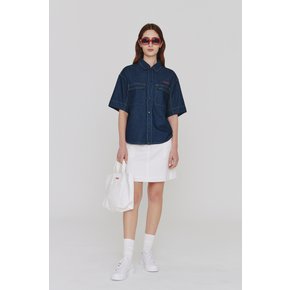 CESARA - DENIM SHIRT_Blue_LPTA0BL08W