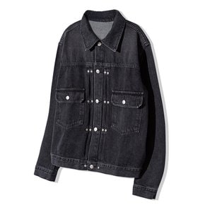 RIVETED 2ND TYPE DENIM JACKET BLACK