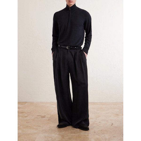 피아첸차 1733 루페토 캐시미어 리넨 블렌드 하프 집업 스웨터 46376663163073498