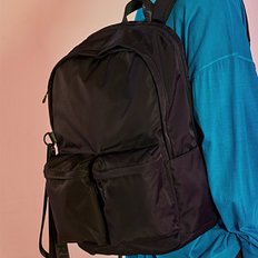 R.TWIN POCKET BACKPACK / BLACK