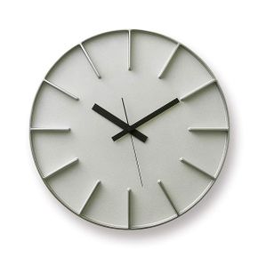 일본 램노스 벽시계 Remnos AZ0115 AL Lemnos 아날로그 알루미늄 Edge Clock 1347698