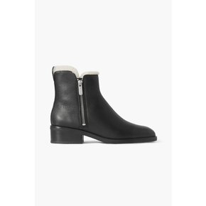 Alexa shearling-lined textured-leather ankle boots 블랙 1647597351679209