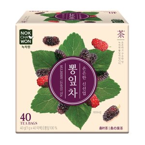 녹차원 국내산뽕잎차 40T(구수한 맛)