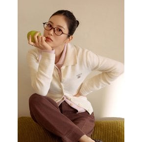 [신예은PICK](W) 플리스 칼라 가디건_크림