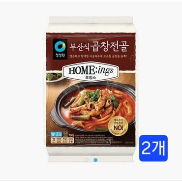 청정원 호밍스 부산곱창전골760g/ 2개(냉동)