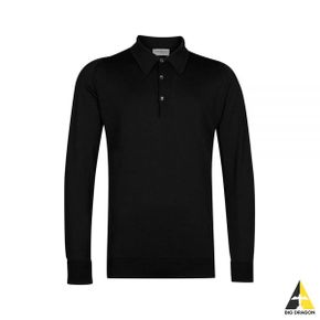 JOHN SMEDLEY Finchley - Black (Finchley 폴로 니트)