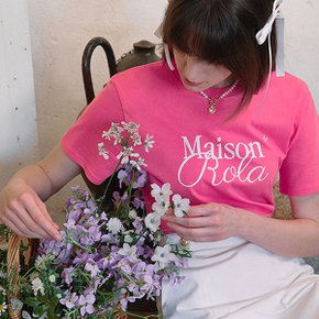 MAISON DE ROLA HALF T-SHIRTS PINK