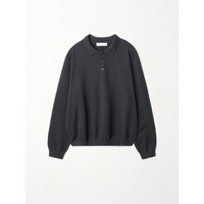 Signature Collar Knit_Charcoal