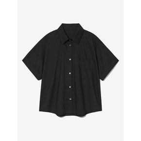 ONE POCKET HALF SLEEVE SHIRT_BLACK