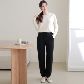[최초가 99,900원][르포엠]비앙 라쿤 캐시미어 블렌드 니트 팬츠