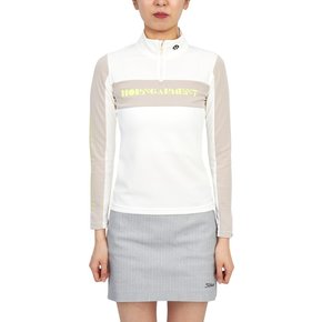 혼가먼트 골프웨어 반집업 여성 긴팔티셔츠 HCW 2C AU01 OFFWHITE