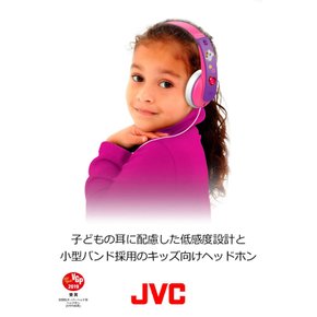 JVC 밀폐형 헤드폰 키즈용 레드 HA-KS2-R