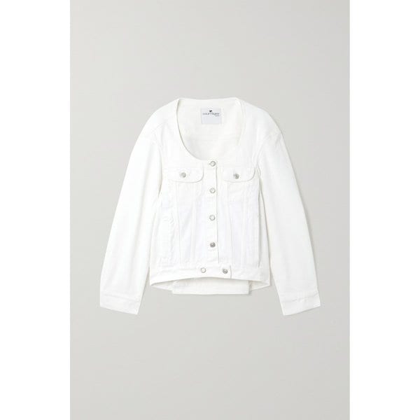 쿠레쥬 코쿤 데님 재킷 화이트 1647597317117576