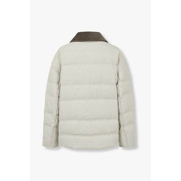 [리오더] 코듀로이카라 경량 다운점퍼 9195414943182