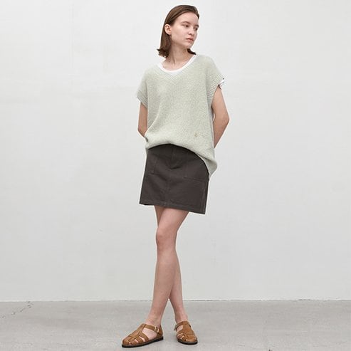 나인(Atelier Nain) (택가:59,000원)에센셜 미니 코튼 스커트(SK-4934)