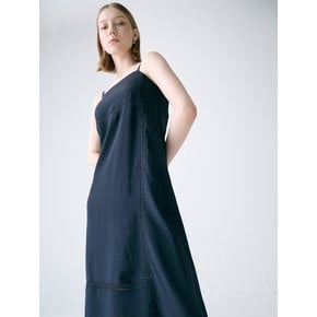 [Premium] Lace Insert Silk Dress