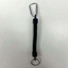 카라비너 분실방지 스프링 줄 낚시용품고리 실버