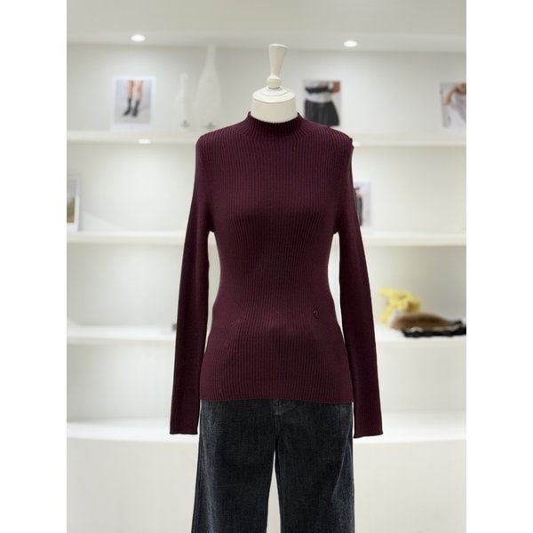 [여주점] 여성 반넥 골지 니트 풀오버 (L254KSK040)