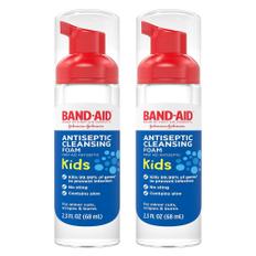 2개 세트 Band-Aid Brand First Aid Antiseptic Cleansing Foam for Kids 68ml