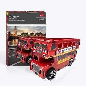 [마이플레이스] 런던 버스 (바퀴 포함) - 영국 2층버스 모형 연필꽂이 다용도꽂이 만들기