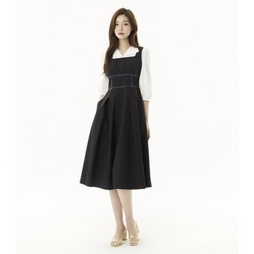 플라스틱아일랜드 스티치 나시 원피스 (PR2WO437)