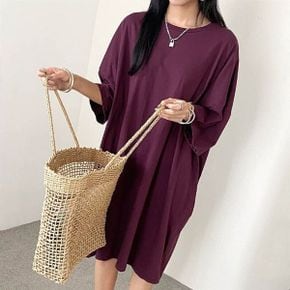빅사이즈 코튼 오버핏 원피스 여름 여행 Fc495_P362824424